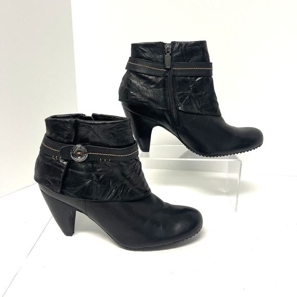 Blondo Womens Black Ankle Boot Size 9.5 M Waterproof AquaProtect Leather Bootie - Picture 1 of 11